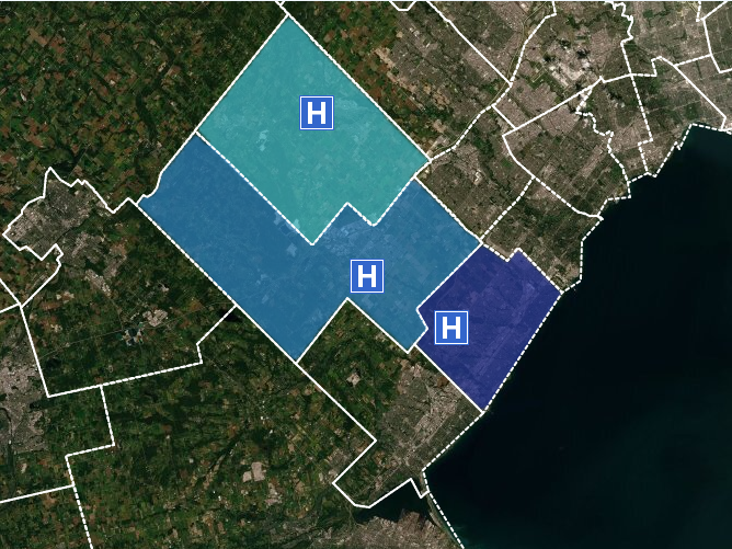 Map of CCHOHT Coverage Communities